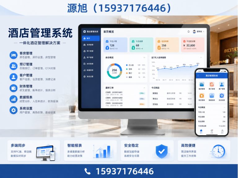 荥阳市酒店管理系统展示图